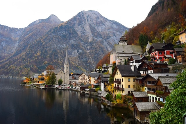 Switzerland city by the lake